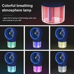 Electric Fans 350ml Water Tank Cooling Air Conditioner USB Rechargeable 3-speed Cooler Spray Humidifier For Home Office