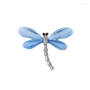 Brooches Dragonfly Pins Crystal Insect Brooch Rhinestone Decor For Men Women Gift Cloth Wedding Party Dress Jewelry Accessories