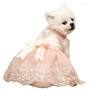 犬のアパレル猫ドレス小さなコスチュームサマーペットドレスプリンセススカートチワワポメラニアヨークシャーテリア子犬服の服