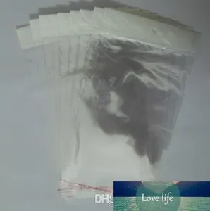 Sacchetto di plastica trasparente con sigillo autoadesivo Sacchetto di imballaggio al dettaglio in poli sacchetto OPP con foro per appendere all'ingrosso