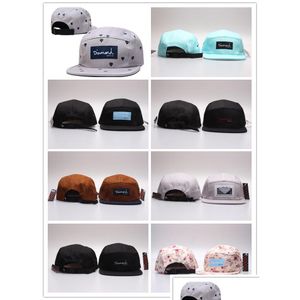 Ball Caps En Yeni Varış Elmaslar 5 Panel Camo Hiphop Kemik Bobby Snapback Çiçek Moda Beyzbol Şapkaları Erkek Kadınlar Casquette HHH DROP DHBVL