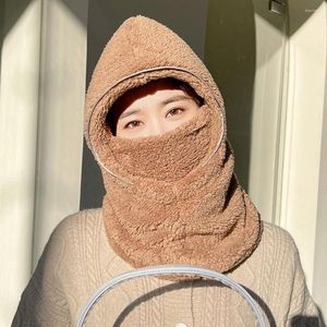 Cycling Caps Visible Winter Face Cover Scarf Hat Plush Anti-fog Lens Protect Ears Keep Warm