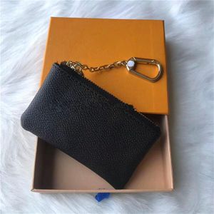 4 colorido bolsa -chave Damier Leather segura uma moda de alta qualidade Mulheres clássicas do suporte de moeda de moedas pequenas carteiras de couro WGWGW340i