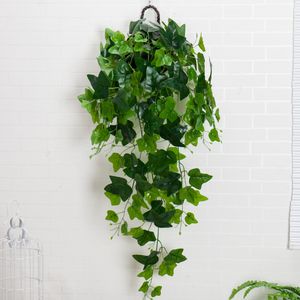 Decorative Flowers Wreaths Real touch Artificial Plants Fake Foliage Grape Ivy Vines Silk Leaf Garland Rattan Home Garden Wall Hanging Bouquet el Decor 230313