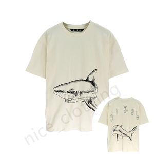 Mens Designer PA T-shirt Luxury Tees Print Palms Shark T Shirts Mens Womens Angle Short Sleeve Summer Casual Streetwear Tops Clothing Clothes 477