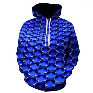 Men's Hoodies High Quality Brand Men Hoodie Creative Mesh 3D Digital Printing Sweatshirt Autumn Latest Street Youth Casual Pullover