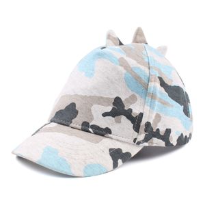 Caps Hats Camouflage Dinosaur Kids Hat Cotton Hats For Boys Girls Fashion Children Sun Caps 230313