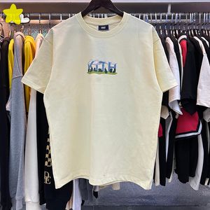 夏の綿 Tシャツ男性女性高品質プリント Tシャツブラックホワイトアプリコット