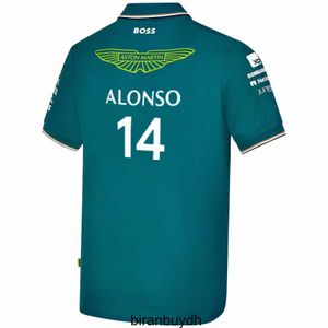 T-shirt da ciclismo da uomo Aston Martin Aramco Cognizant F1 2023 Polo ufficiale della squadra Fernando Alonso Taglia S-m-l-xl-xxl-3xl-4xl-5xl