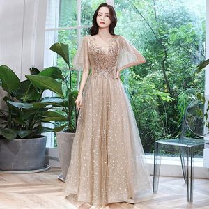 Roupas étnicas Temperamento Celebrity Banquet Banquet Vestido Vestidos de bola Buff Sleeve Wedding Noiva vestido de noiva Cheongsam qipao