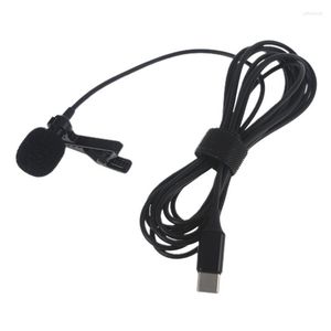 Microphones KX4A Noise Cancelling Mic Professional Grade Lavalier Microphone Type-c 3.5mm Mobile Phone Live Recording Equipment