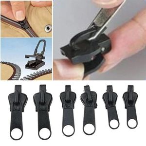 6pcs/set zipper pull交換用インスタントフィックスジッパー修理キットzipスライダー歯救助diy sew universal for