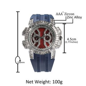 Assista Gumeng New Men's Watch Hip Hop Tape Color Case Caso Quartz Assista Fashion Diamond Set Dial Watch