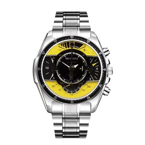 New Design Mens Watch Yellow Dial Square Watches For Men Chronograph Quartz Movement Wristwatches Designer montre de luxe wristwatches gents