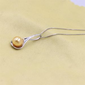 Chains ZFSILVER 925 Silver Fashion Color Spoon Obsidian Amber Turquoise Pearl Necklace For Women Party Wedding Trend Love Chram Jewelry