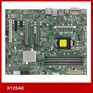 Moderbrädor för Supermicro Workstation Motherboard X12SAE LGA-1200 W-1200 W480 4 SATA3 M.2 Mainboard Perfekt test bra kvalitet