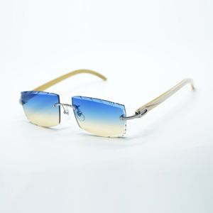 Buffs cool sunglasses 3524031 with natural pure white buffalo horn legs and 57 mm cut lens