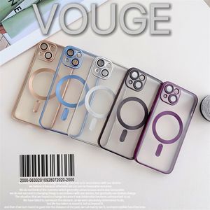 Translucent Matte Magsafe Magnetic Cases Soft TPU Silicone Shockproof With Camera Lens Film Protector Cover for iPhone 14 13 12 11 Pro Max Samsung S22 Plus S23 Ultra