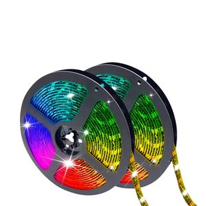 Crestech168 Bluetooth-LED-Streifenlichter, 16,4 Fuß, 24 Tasten, Fernbedienung, Farbwechsel, 5050 RGB, 150 LEDs, Lichtstreifen, DIY-Kit, Heim-Schlafzimmer-Küchendekorationen