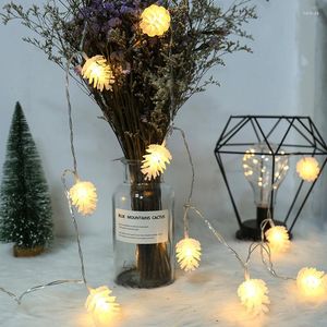 Party Decoration 1.5m LED Pine Cone Light String Merry Chult Decor for Home 2023 Grattis på bröllop födelsedagsfestival DIY -leveranser