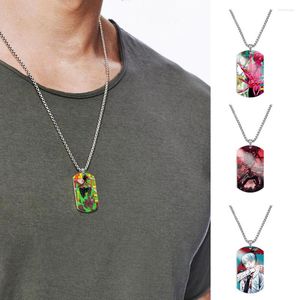 Chains Chainsaw Man Necklace Denji Power Makima Reze Aki Long Metal Stainless Necklaces Fashion Jewerly