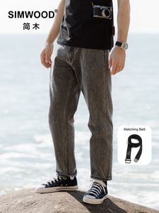 Jeans maschili primaverili jeans affusolati sciolti uomini 12 oz lavati vintage pantaloni in denim più dimensioni abbigliamento marca SM230007 230313