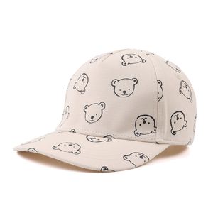 Шляпы шляпы Baby Boy Boy Baseball Cap Cartoon Spring Sun Sun Sun Childrent Madler Bear Hat Hip Pop Kids Summer Boy Girls Accesory 230313