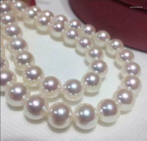 Цепи Очаровательные 10-11 мм белое жемчужное ожерелье 35 