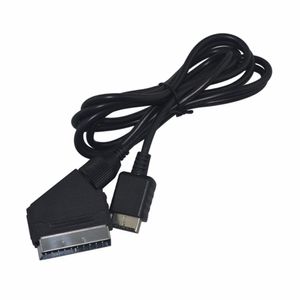 Scart Cable AV Audio Video Cord For PS2 For PS3 1.8M Black