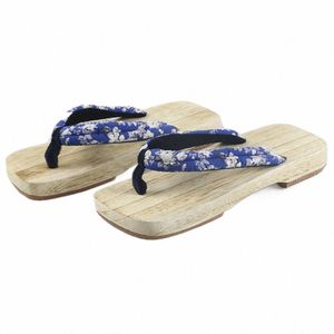 Women Geta Summer Wooden Slippers Flip Flops Female Geta Sandals Suitable Women Sandals Japanese Traditional Zapatos De Mujer z5PR#888