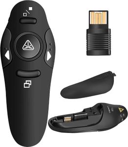 Presentation Clicker Wireless Presenter for Power Point Presentation Remote RF 2.4GHz USB Presentation Clicker PPT