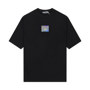 女性トップス Tシャツコットン北欧クラシックファッションメンズスクエア反射半袖