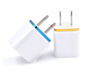 Top Quality 5V 2.1 1A Double USB AC Travel US Wall Charger Plug many colors to choose very popular all over the world fastshipping 11 LL