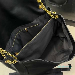 Designer Bag Soft Leather Tote Black Quilted Gold Chain Crossbody Shopping Handbag Large Capacity 881