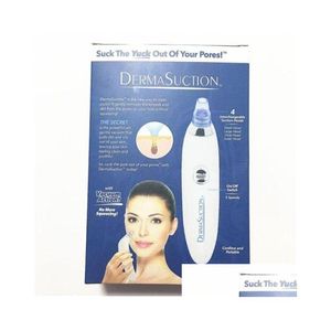 Strumenti per la pulizia Accessori Nuovo Dermasuction Detergente per i pori del viso Estrazione elettrica del vuoto Rimozione dei punti neri Ricaricabile Skin Pee Dhabm