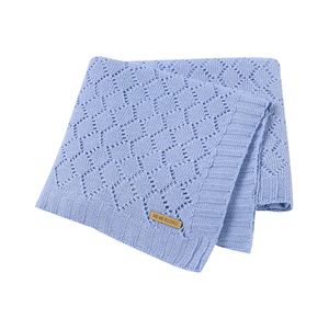 Одеяла пеленание одеяло детское супер мягкое вязаное вязаное спаловое покрытие коляски для малыша детская постельное белье муслиновая пеленка 100*80 см. Плед 230311