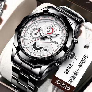 Relógios de pulso Langlishi Casual Moda Men's Watch Top Sports Sports Impermeáveis ​​Luminosos Business Elite Quartz Clock