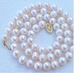 Naszyjniki wiszące 10-11 mm Piękny ładny design Akoya White Pearl Naszyjnik 18-calowy