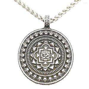 Catene Nostalgia Mandala Ciondolo Buddista Fiore di Loto Om Yoga Collana Chakra Buddha Geometria Gioielli