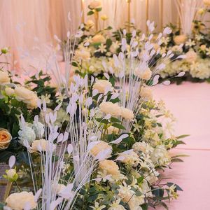 Dekorativa blommor vägg ordnar bröllop båge scen scen layout fönster po studio pografi blommor bly party hem dekoration