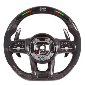 LED Carbon Fiber Steering Wheel for BENZ C43 C63 E53 E63 S63 GT R GT63 GLC63 CLC43 GLE43 GLE63 G63 A45