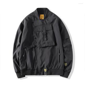 Kurtki męskie Mężczyzn Bomber Kurtka 2023 Spring Autumn Męs Muls Mulit-kieszenia ładunek steetwear Hip Hop Windbreaker Coats 4xl 4xl