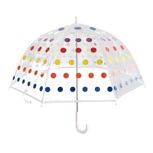 Kids Clear Bubble Umbrella Men And Women Children Umbrellas Transparent Long Handle Fashion Umbrella H23-20