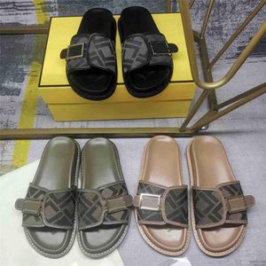 Designer Print Sandals Feel Satin Slides Women Brown Sandals Silk Scarf Fabric Comfortable Soft Flat Slippers Beach Loafers Size 35-43