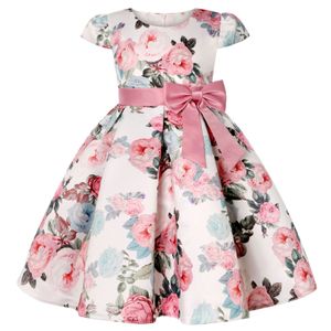 Abiti da battesimo Ragazze Bambini Fiore Elegante Causale Principessa Abiti da festa Abbigliamento per bambini Natale Compleanno Festa di nozze Vestito da bambina 230313