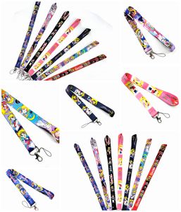 Strapy z telefonu gorącego Charms 30pcs Japan Cartoon Keys Mobilna Smycz Identyfikator Lanyard Id Odzwiercieczka Uchwyt szyi linka klęska dla dziewcząt Hurtowa impreza Dobre prezenty 2023 #104