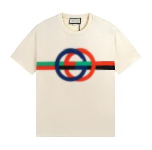 Letras de designer de camisetas masculinas Imprima camiseta 100% algodão Crew Crew Pescoço camisetas de manga curta de verão