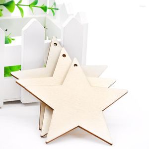 Christmas Decorations 10sets Vintage Wooden Pendants Ornaments DIY Wood Crafts Xmas Tree Party Kids Gift