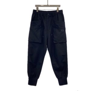 Mens Pants Yamamoto Y3 2023SS Yohji Autograf Multipla fickor Y3 byxor penna byxor sport fritid bindande fötter arbetskläder svettbyxor 230313