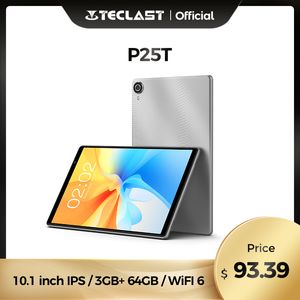 Teclast P25T Android 12 Tablet PC 10.1 inch IPS 3GB RAM 64GB ROM Wi-Fi 6 BT5.0 Type-C A133 Quad Core Dual Cameras